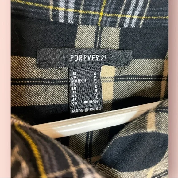 Forever 21 Reworked Plaid Top - Picture 8 of 8